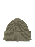 Green Rib Knitted Beanie Cap 1