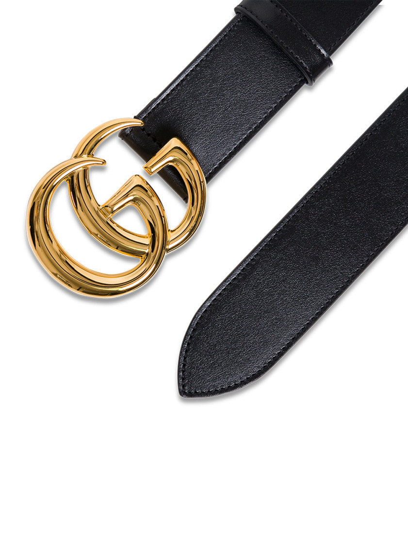 Black Logo Buckle Belt 2