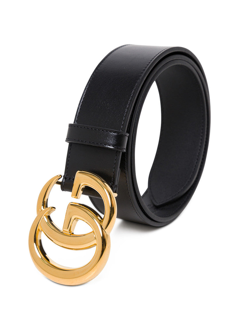 Black Logo Buckle Belt 3