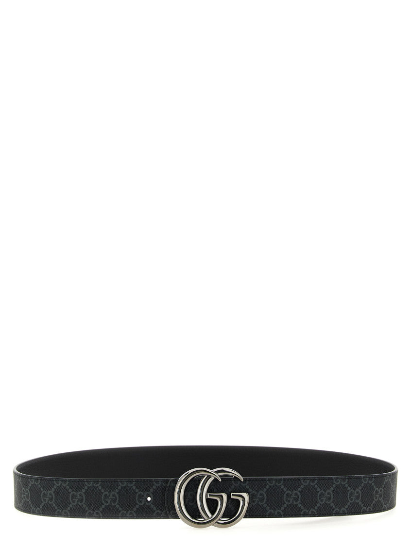 Black GG Marmont Reversible Belt 1