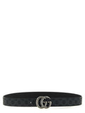 Black GG Marmont Reversible Belt 1