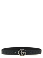 Black GG Marmont Reversible Belt 1