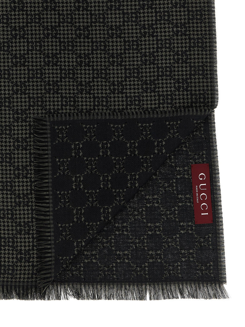 Black Grey Logo Scarf 3