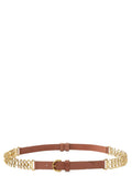 Brown Chain Insert Buckle Belt 1