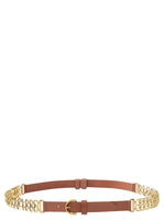 Brown Chain Insert Buckle Belt 1