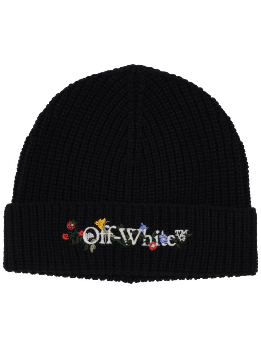 Black Logo Beanie Hat 1