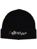 Black Logo Beanie Hat 1