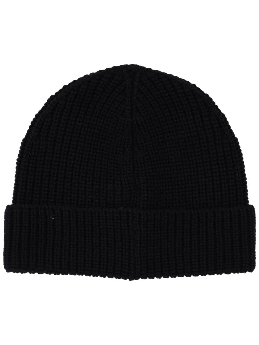 Black Logo Beanie Hat 2