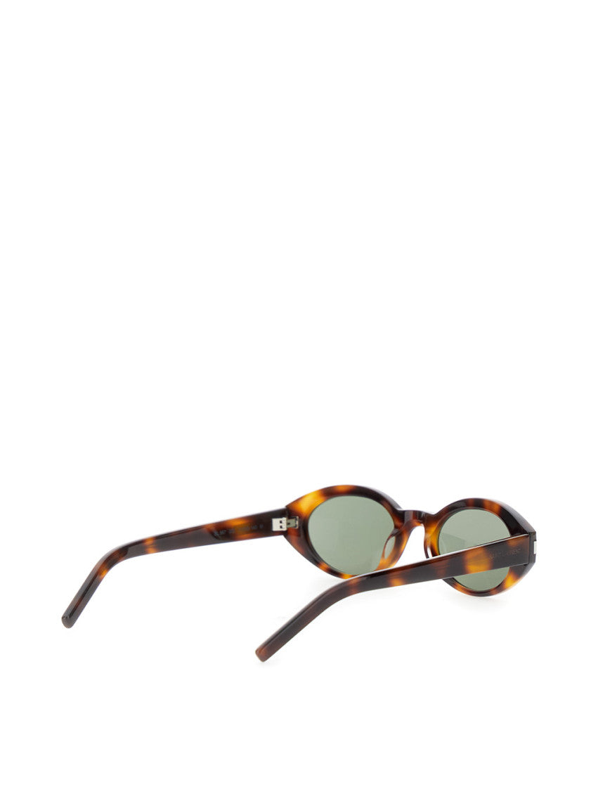Havana Green Rounded Cat-eye Sunglasses 2