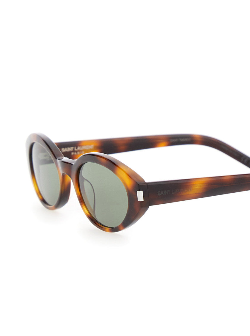 Havana Green Rounded Cat-eye Sunglasses 3