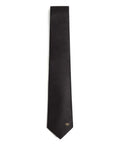 Black Logo Solid Tie 1