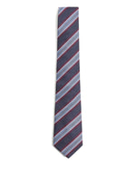 Navy Blue Striped Tie 1