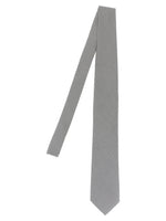 Silver Jacquard Pattern Tie 1