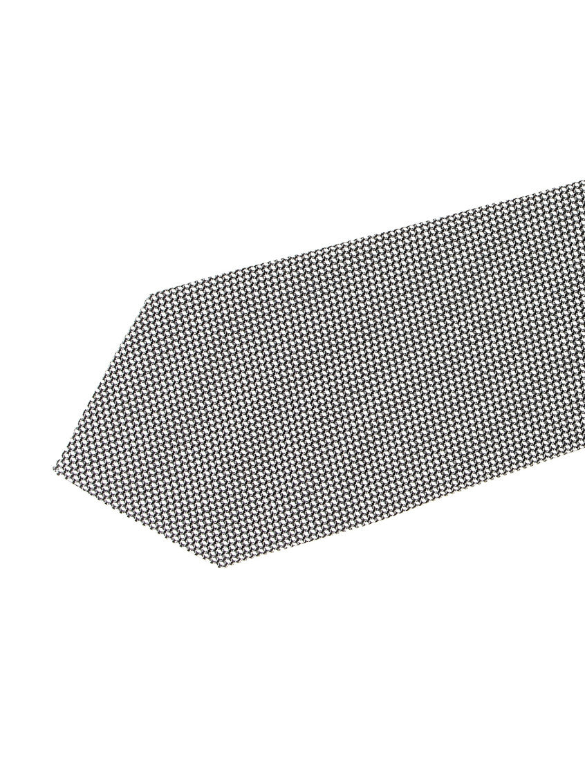 Silver Jacquard Pattern Tie 3