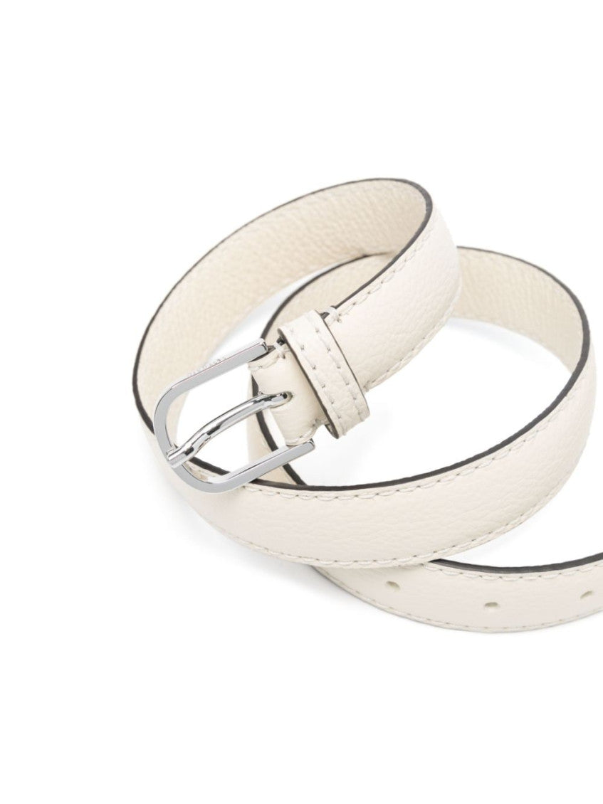 White Leather belt 2