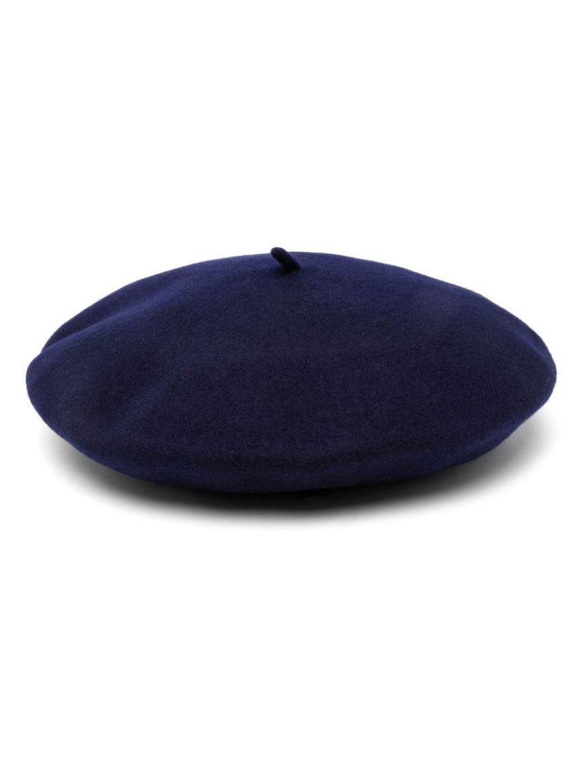 Navy Blue Wool Basque Hat 1