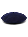 Navy Blue Wool Basque Hat 1