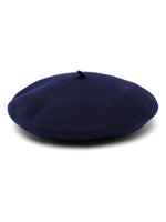 Navy Blue Wool Basque Hat 1