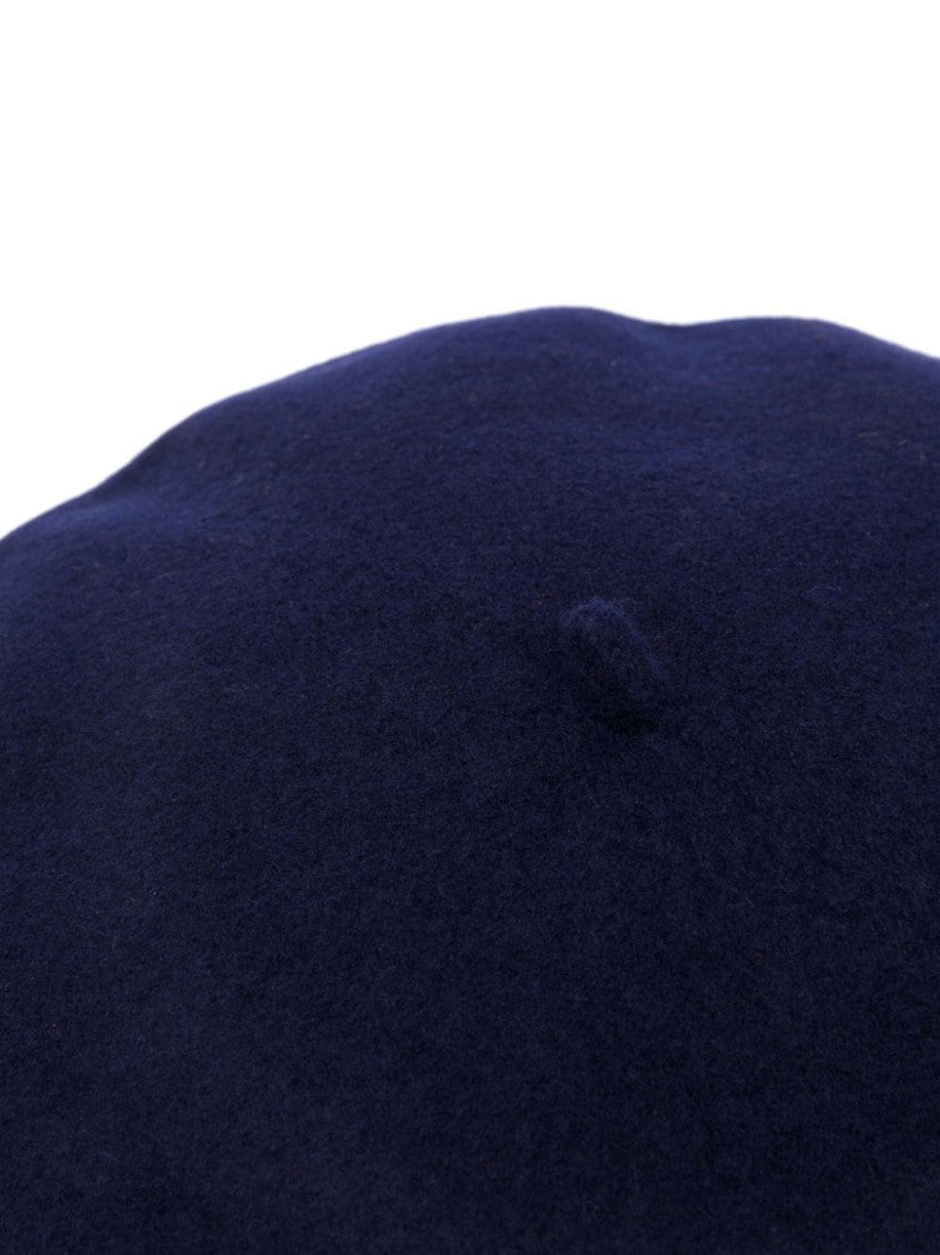 Navy Blue Wool Basque Hat 2