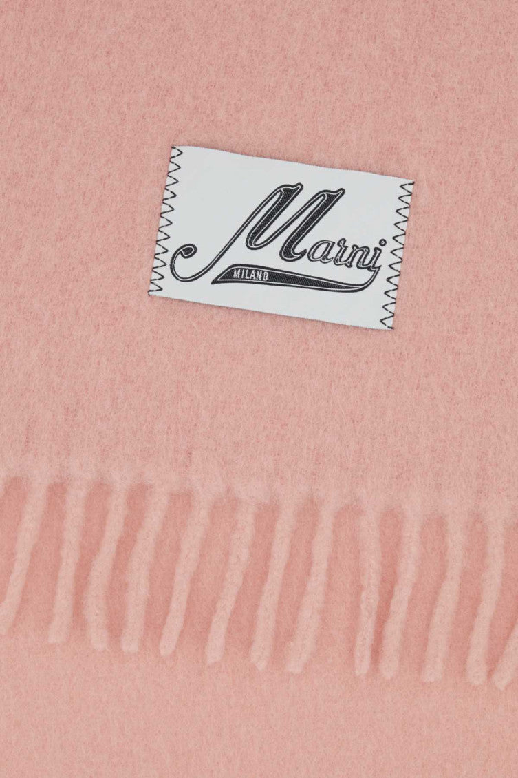 Light Pink Fringes Scarf 2