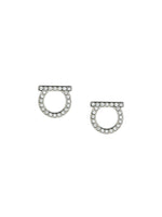 Silver Gancini Stud Earrings 1