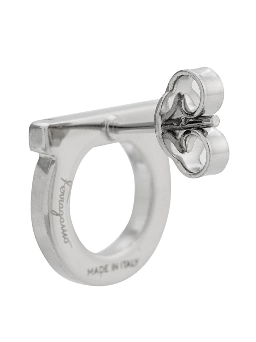 Silver Gancini Stud Earrings 3