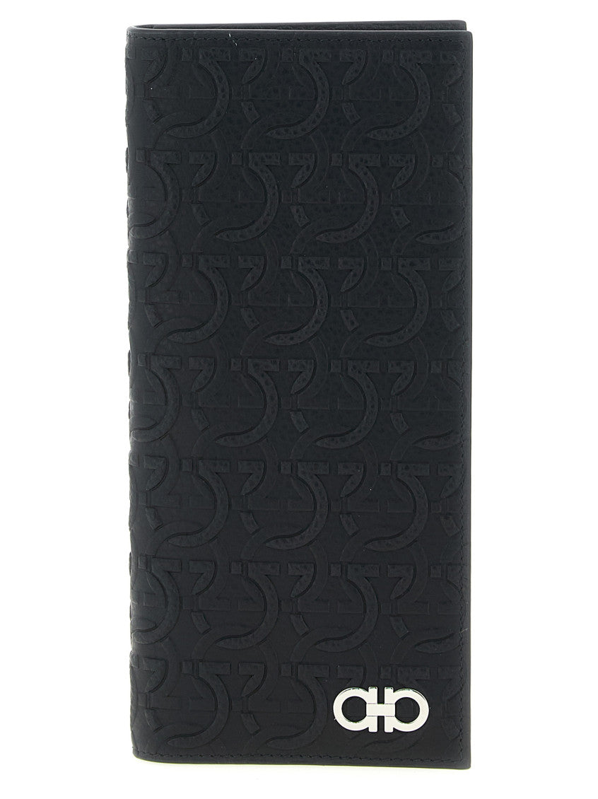 Black Gancini Signature Logo Wallet 1