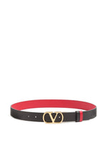 Black VLogo Signature Belt 1