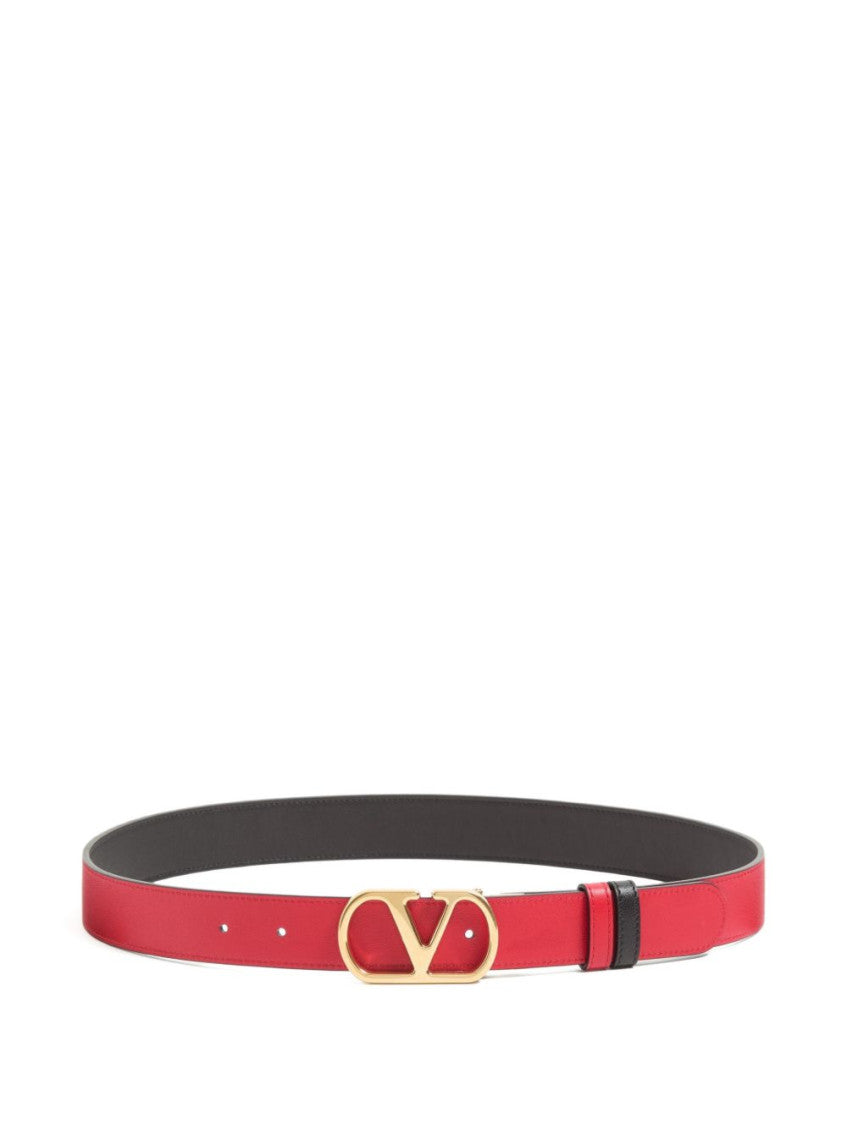 Black VLogo Signature Belt 4