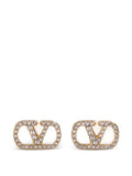 Golden VLogo Signature Stud Earrings 1