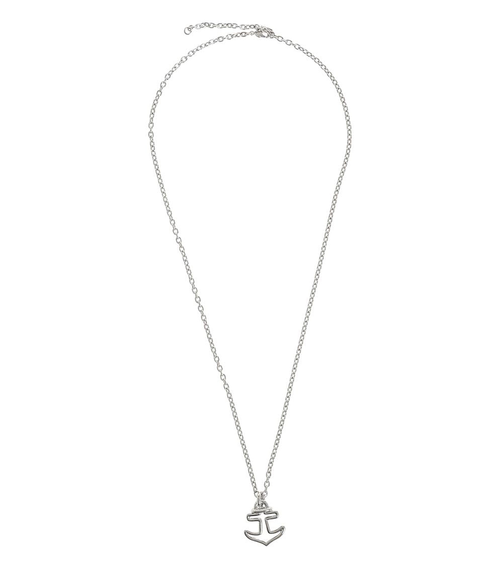 Silver Anchor Pendant Necklace 1