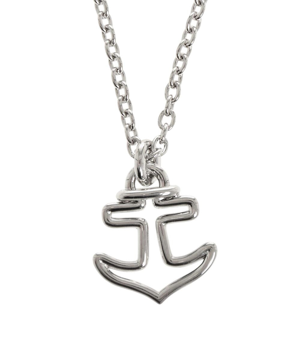 Silver Anchor Pendant Necklace 2