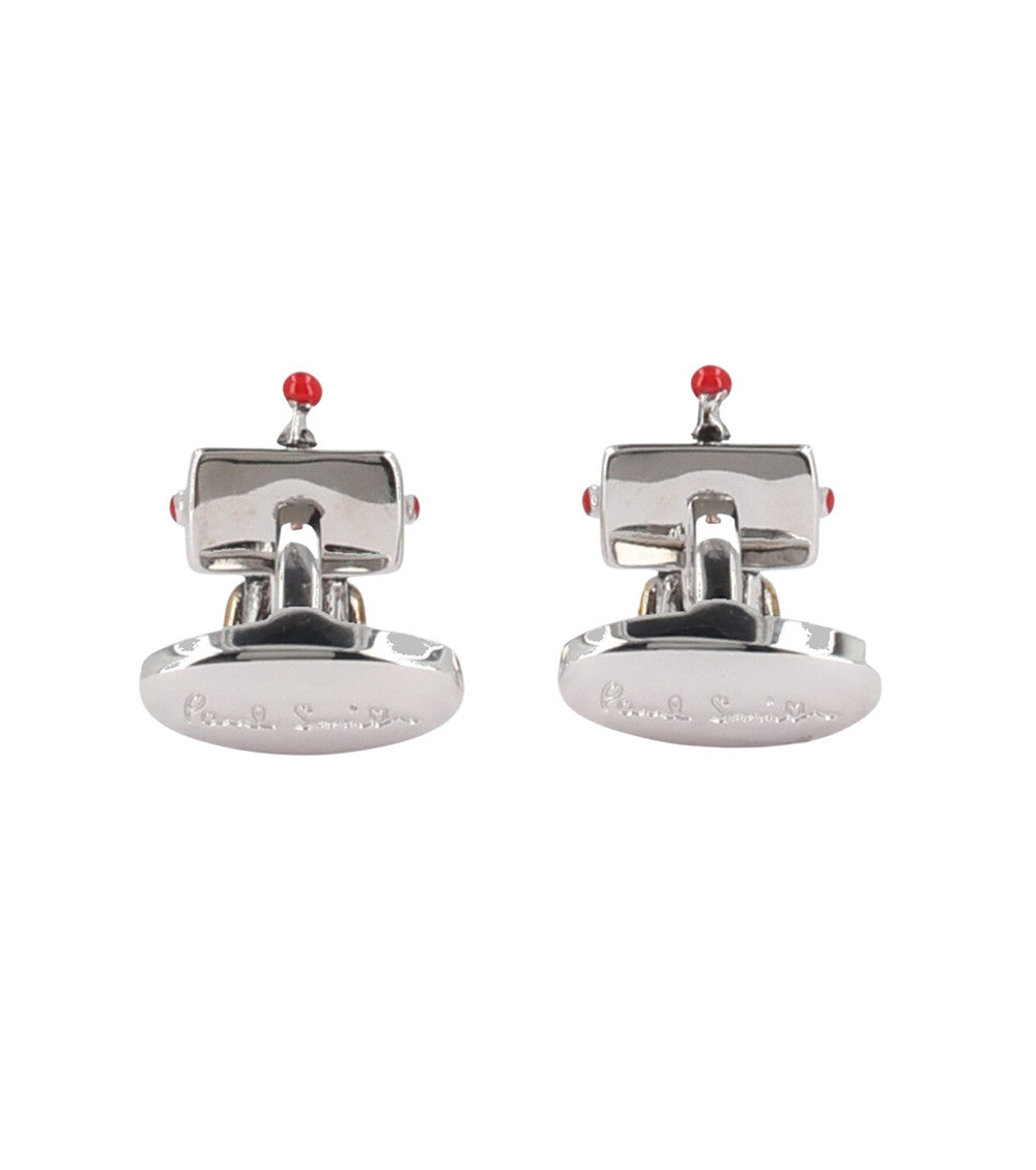 Silver Robot Cufflinks 2
