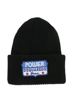 Black Logo Beanie Cap 1