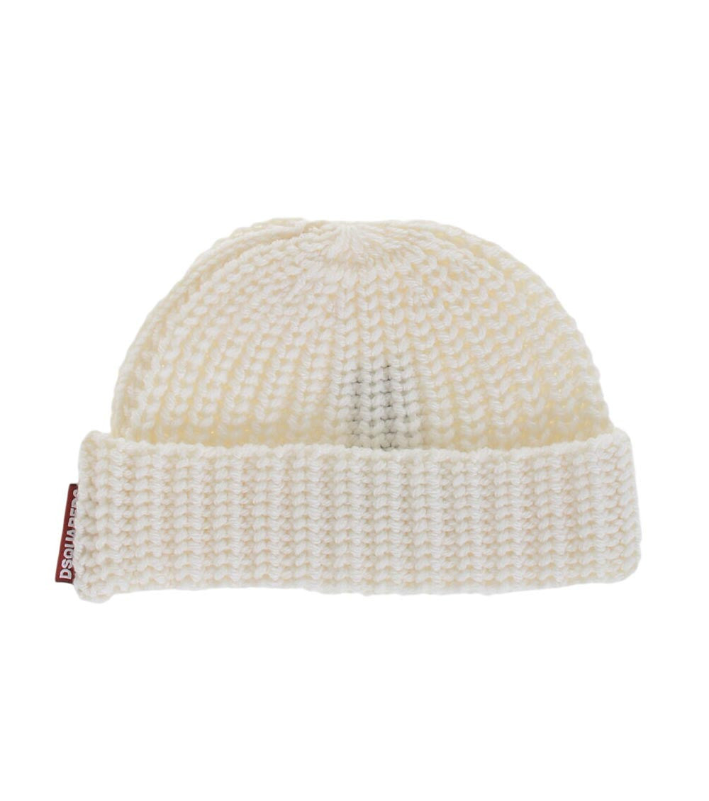 White knitted Beanie Cap 3