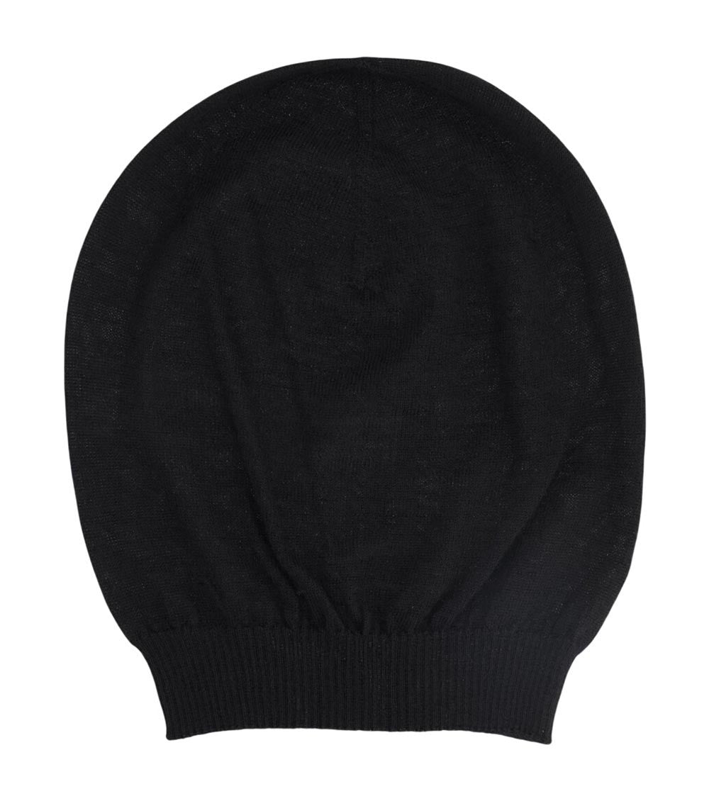 Black Solid Beanie Cap 1