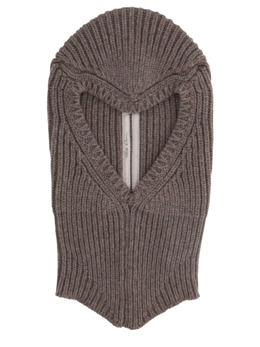 Dark Grey Ribbed Knit Winter Cap 1