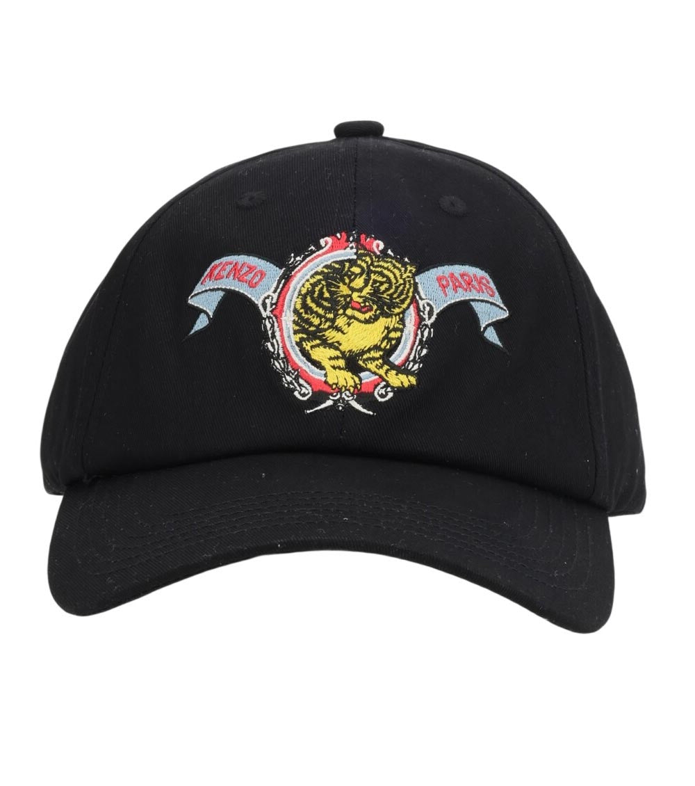 Black Embroidered Baseball Cap 1