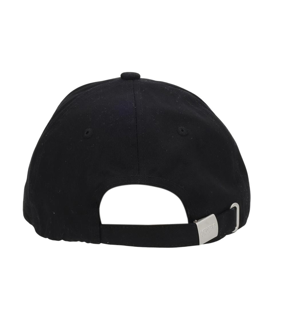 Black Embroidered Baseball Cap 2