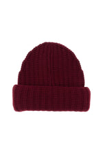 Red  Knitted Beanie Cap 1
