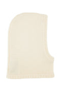 Off White Knitted Winter Cap 1