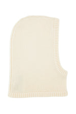 Off White Knitted Winter Cap 1