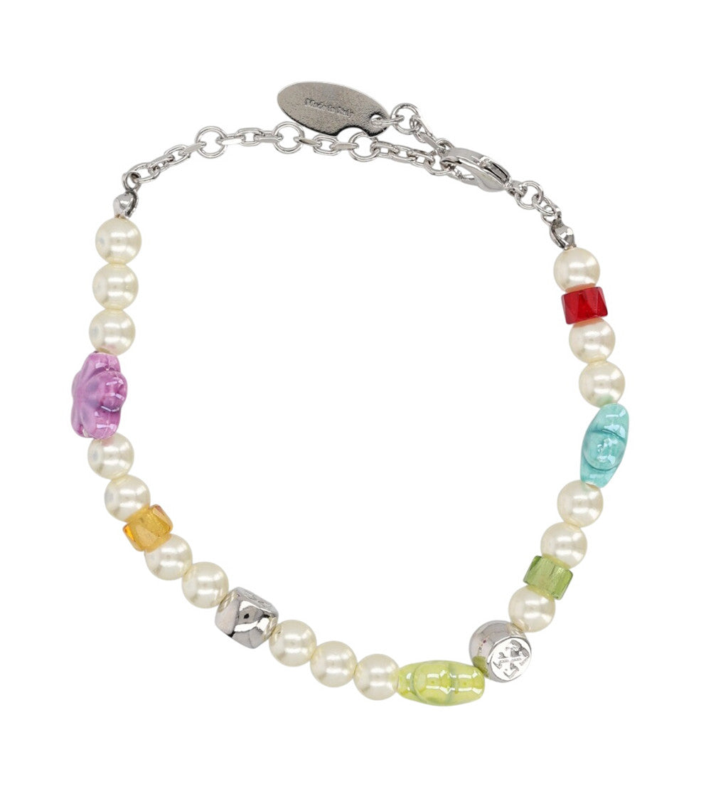 Multicolor Beaded Chain Bracelet 2