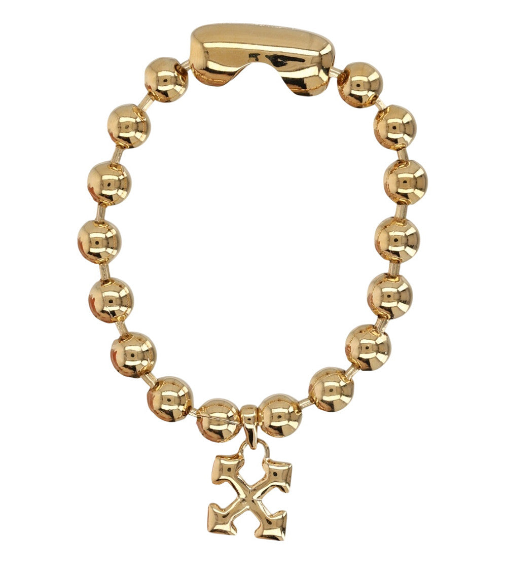 Golden Logo Beaded Bracelet 2