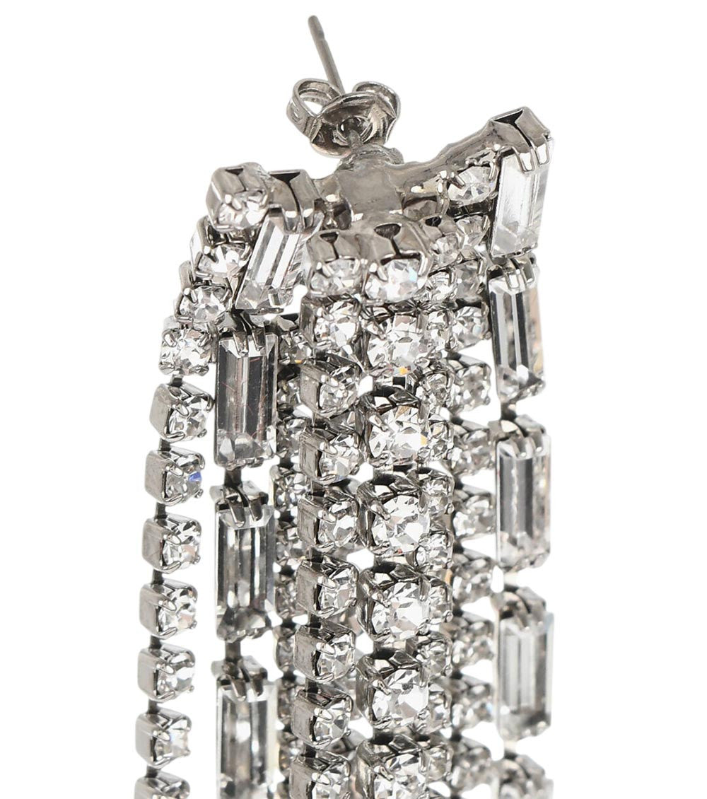 Silver Crystal Chandelier Earrings 2