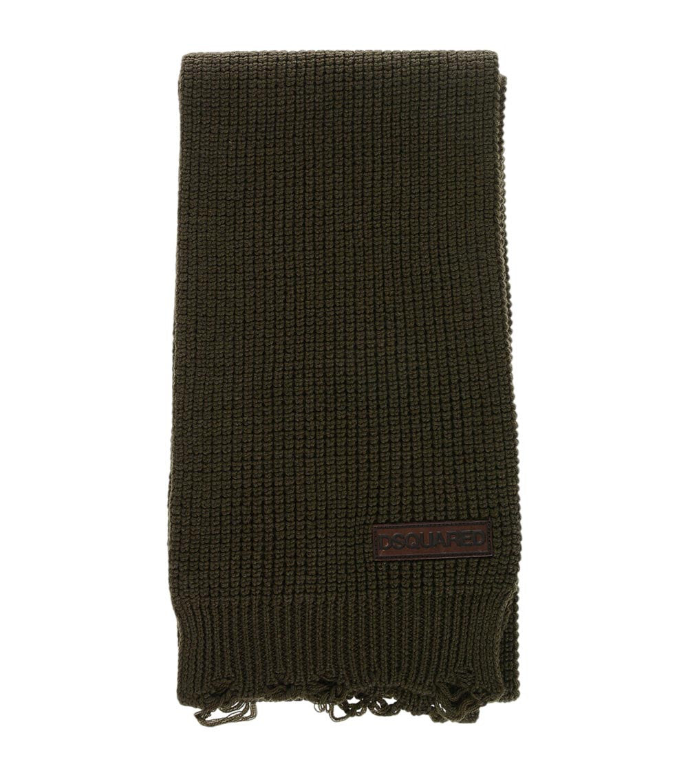 Dark Green Logo Scarf 3