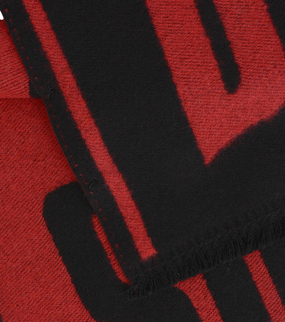 Black Logo Scarf 2