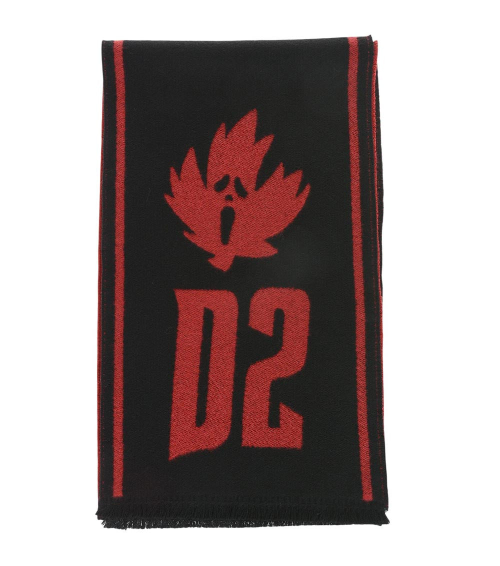 Black Logo Scarf 3