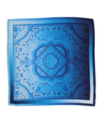 Blue Printed Scarf 1
