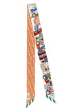 Multicolor Printed Bandana Scarf 1